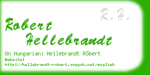 robert hellebrandt business card
