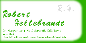 robert hellebrandt business card